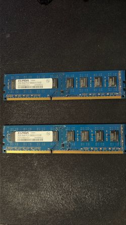 Two sticks of DDR3 2GB Ram