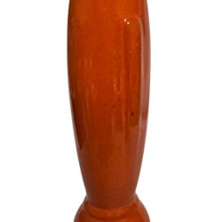 Frankoma #43 vintage orange art deco bud vase