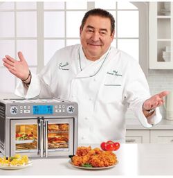 ONLY $175: Emeril Lagasse Dual Zone 360 Air Fryer Oven Combo with French Door, 25 QT Extra Large
