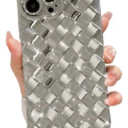 Compatible with iPhone 14 Pro Max Case-6.7 Inch, Fashion 3D Woven Pattern