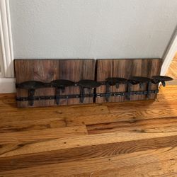 Wooden/metal Candle Holder 