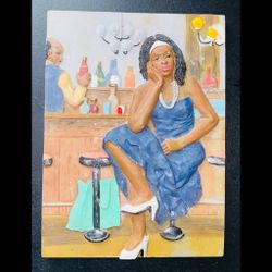 Old Time Wall Art - Black Woman at the Jazz Bar $25 OBO