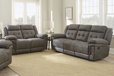 Reclining sofa and love seat