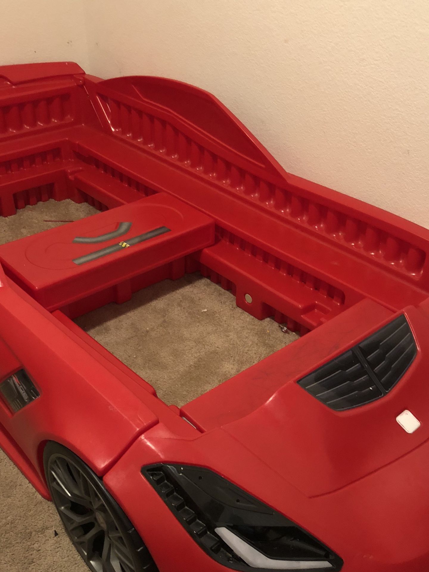Twin Corvette Bed With Toy Boxes