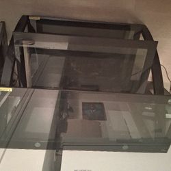 Black Glass Table
