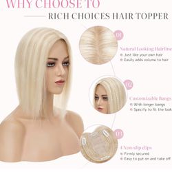 Rich Choices Real Human Hair Toppers for Women