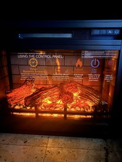 Remote Control Fireplace Insert and Heater