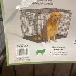 Icrate Double Door Folding Dog Crate