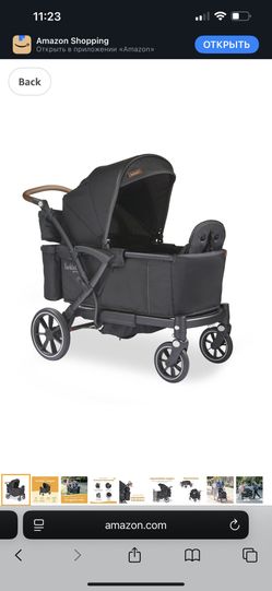 arktale Adjustable Stroller, 2 Seater Kids Wagon, 120 Pound Capacity, Sprout V2