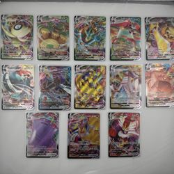 Pokemon TCG English Assorted Vmax Cards Lot Of 13 All NM