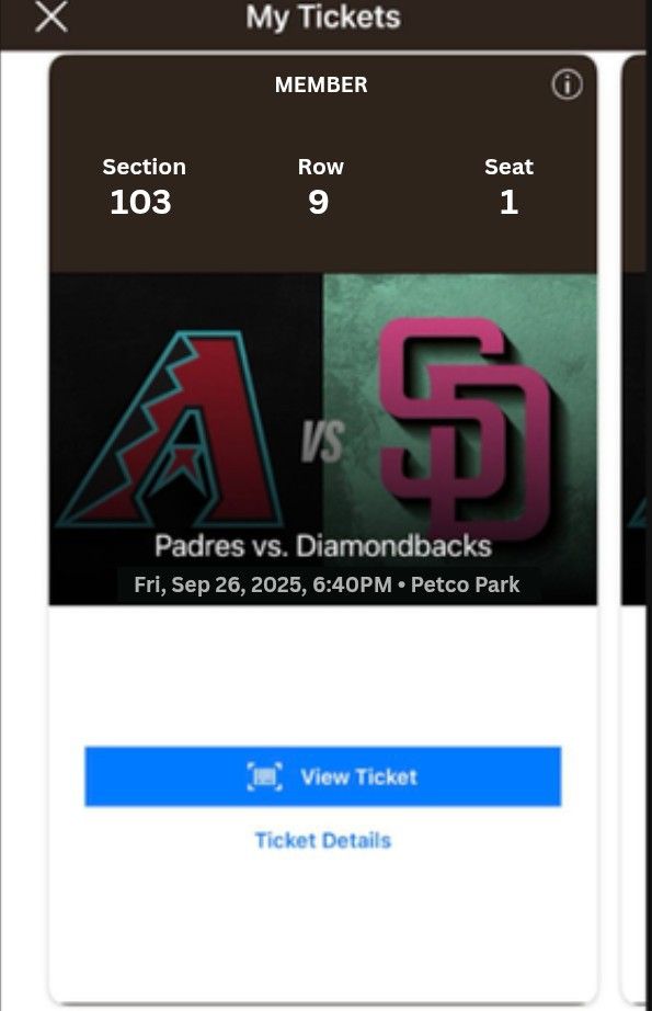 Padres Vs Diamondbacks - Fri