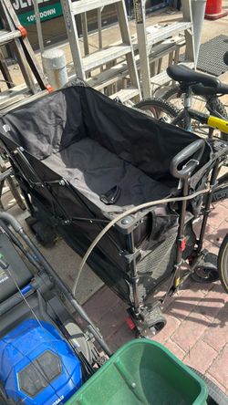 Black Folding Utility Wagon Cart
