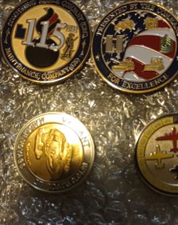 Military Challenge Coins Collection Set of 4