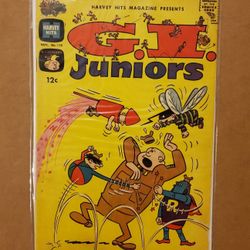 GI Juniors #110 (Harvey Comics, 1970s) – Classic Military Kids' Humor! RAW Comic