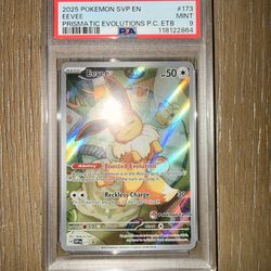 Psa 9 Pokemon center exclusive promo eevee
