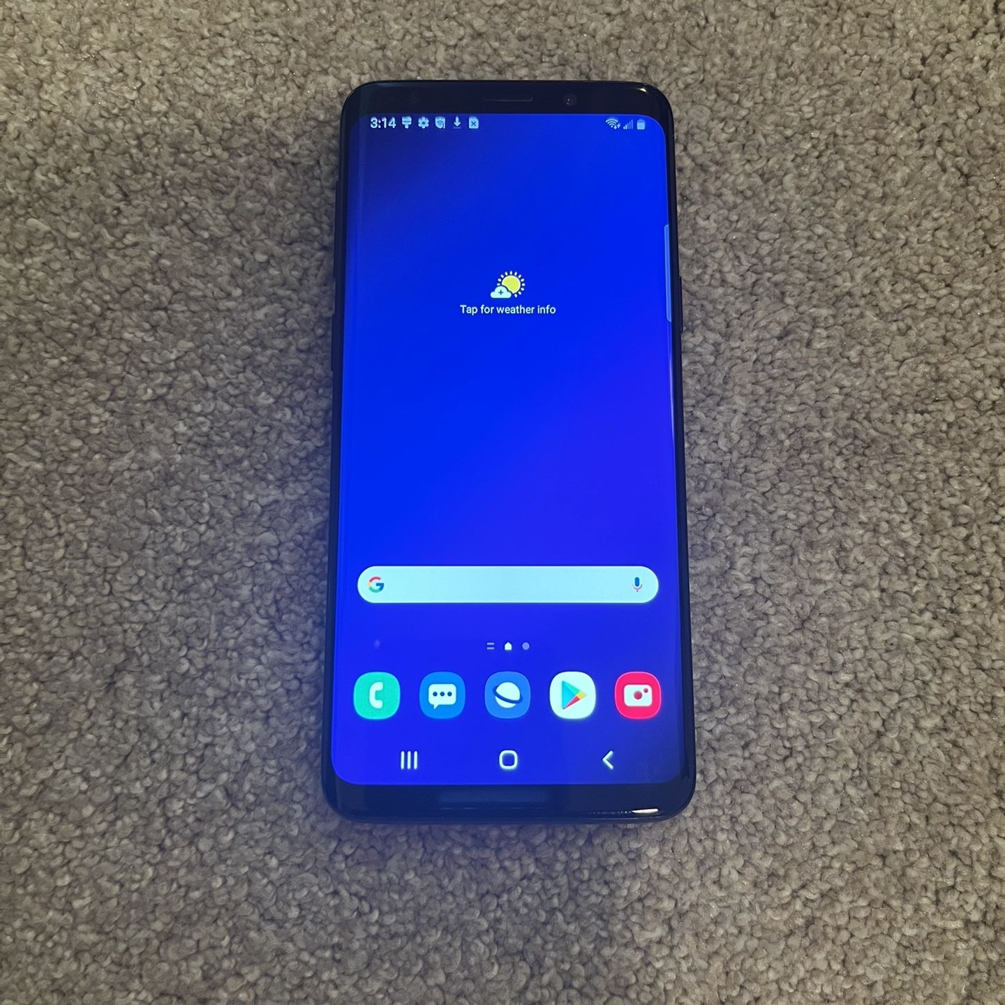 samsung Galaxy S9 fully unlocked 64gb black color great condition