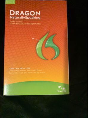 $15 Dragon Naturally Speaking Version 12 software