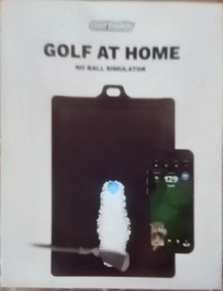 New Sealed Golf Daddy Golf At Home No Ball Simulator Practice Mat IOS or Android