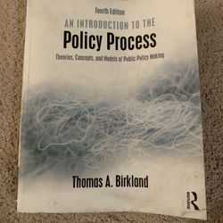 Fourth Edition An Intro To The Policy Process