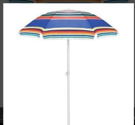 5.5 Ft. Beach Patio Umbrella in Multicolor