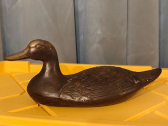 Chinese Bronze Duck Figurine