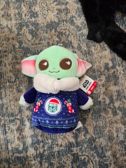 Mattel Star Wars The Mandalorian Grogu Christmas Sweater Plush