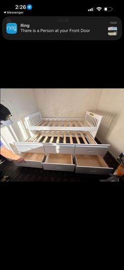 Twin bed with trundle frame only 399 with 2 mattress 699