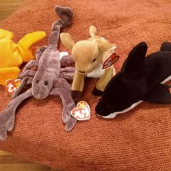 4 Rare Beanie Babies