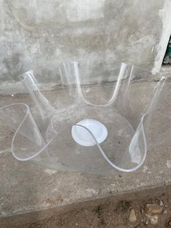 Mid-century acrylic vase