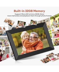 FRAMEO Digital Photo Frame, 10.1 Inch WiFi Digital Picture Frame