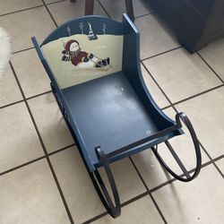 Sled Wood And Metal 2 Feet 4 Inches Long