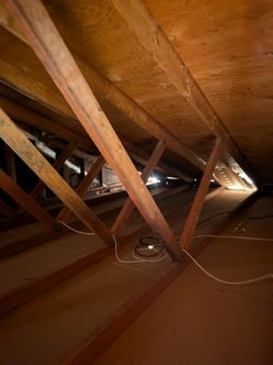 Attic vacuum cleaning