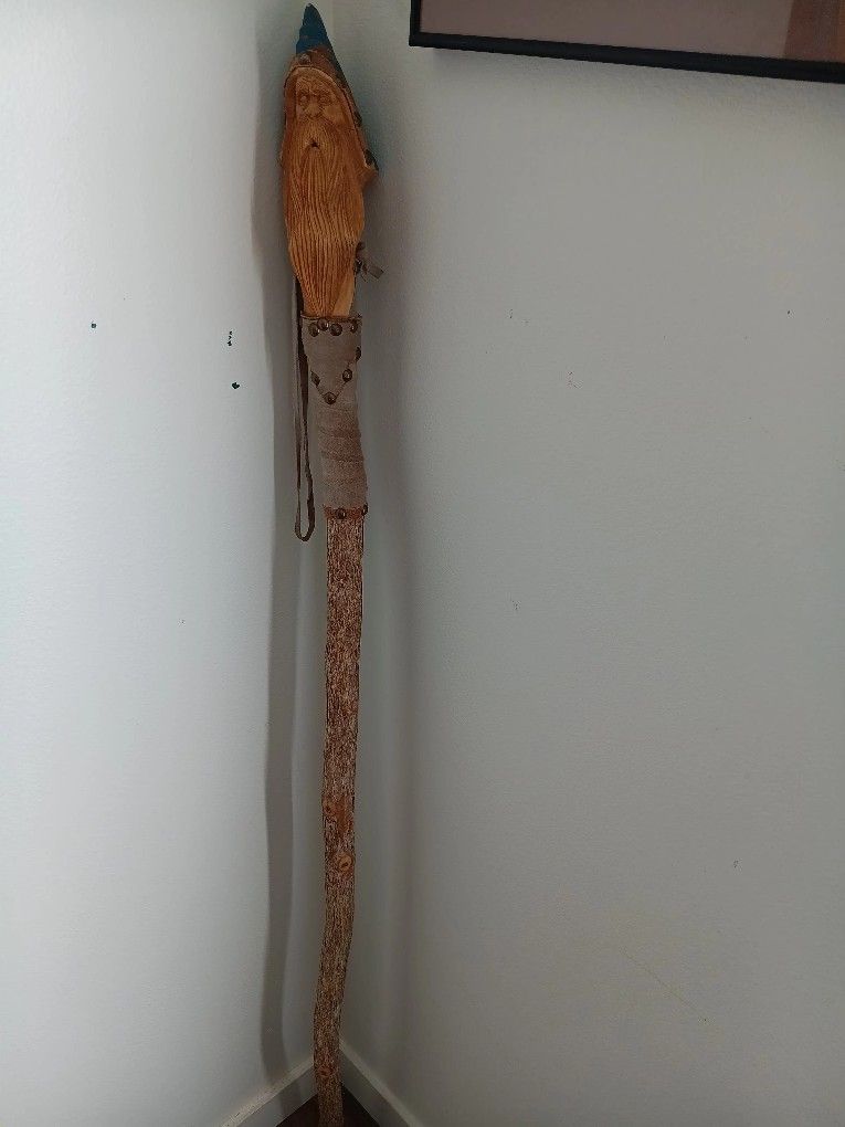 Tree spirit walking stick