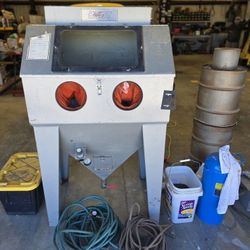 Sandblast Cabinet + Harbor Freight Soda Blaster 