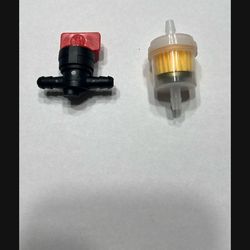 New  Kit for Small Engines . of 1/4 Fuel filter & 1/4 Fuel Valve