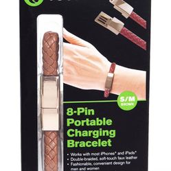 8-Pin Portable Charging Bracelet - S/M