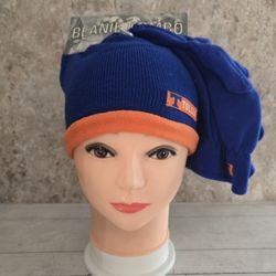 Captivating Headgear Tolsia Blue Beanie Glove Combo