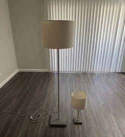 Matching Floor and Table Lamp Set