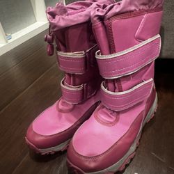 Pink Winter Boots Landsend size 6Y 