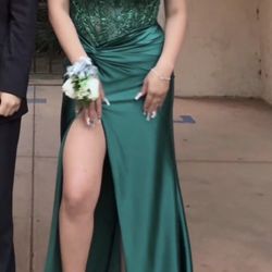 Emerald Green Prom Dress