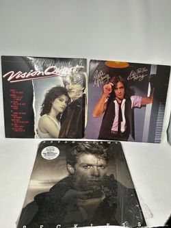 Rock Vinyl LP Lot Bryan Adams Reckless Vision Quest Eddie Money 3 Records