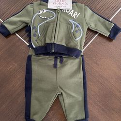 New 3 Piece Set, size 0-3 mo