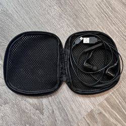 Plantronics Black Earbuds Wireless Wired Bluetooth Compatible Headphones