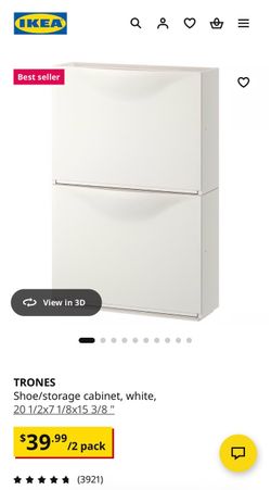 IKEA TRONES Shoe/Storage Cabinet - qty 2 used