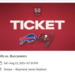 (2) Buffalo Bills vs Tampa Bay Buccaneers (3rd Row)