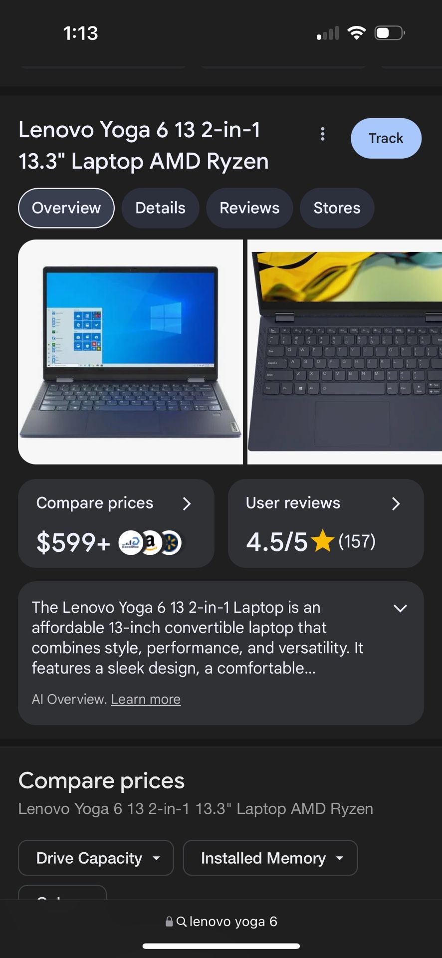 Lenovo Yoga 6 Touchscreen Foldable