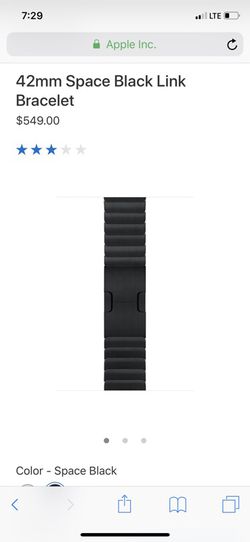 Apple 42mm Space Black Link Bracelet
