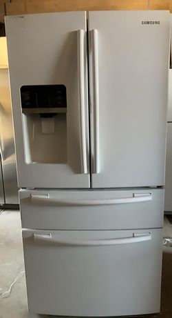 Samsung French Door  White Refrigerator
