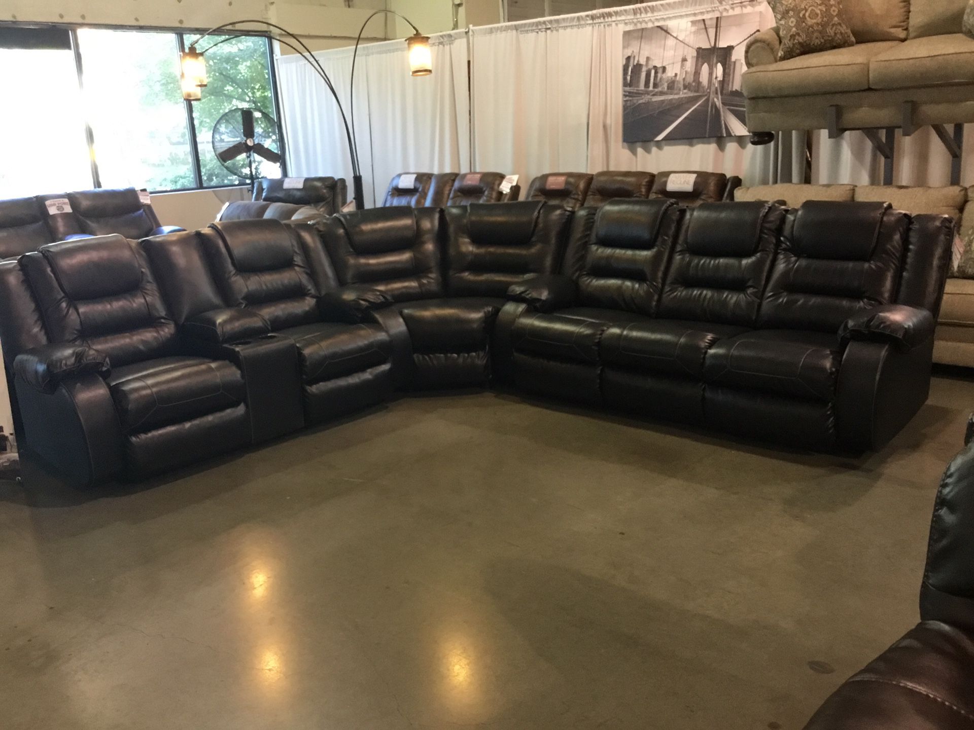 Black Reclining Sectional Sale