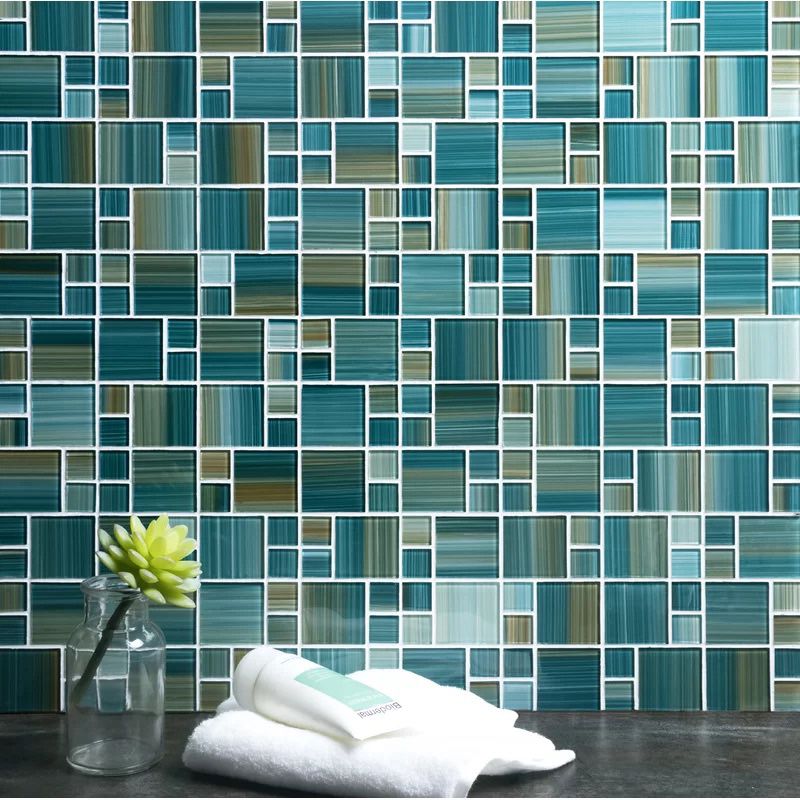 {THREE BOXES - 24 Sq ft total} Swimming pool value glass Versailles mosaic tile. Color: lagoon green. MSRP: $143.76 for ALL. Our price: $76 for ALL + 